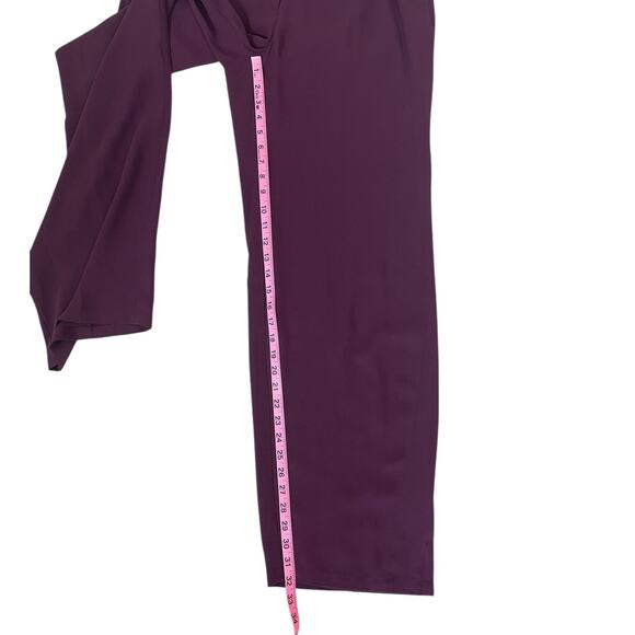 Eileen Fisher Silk Georgette Crepe Trouser Pants Straight Leg Medium Minimalist - Picture 8 of 12